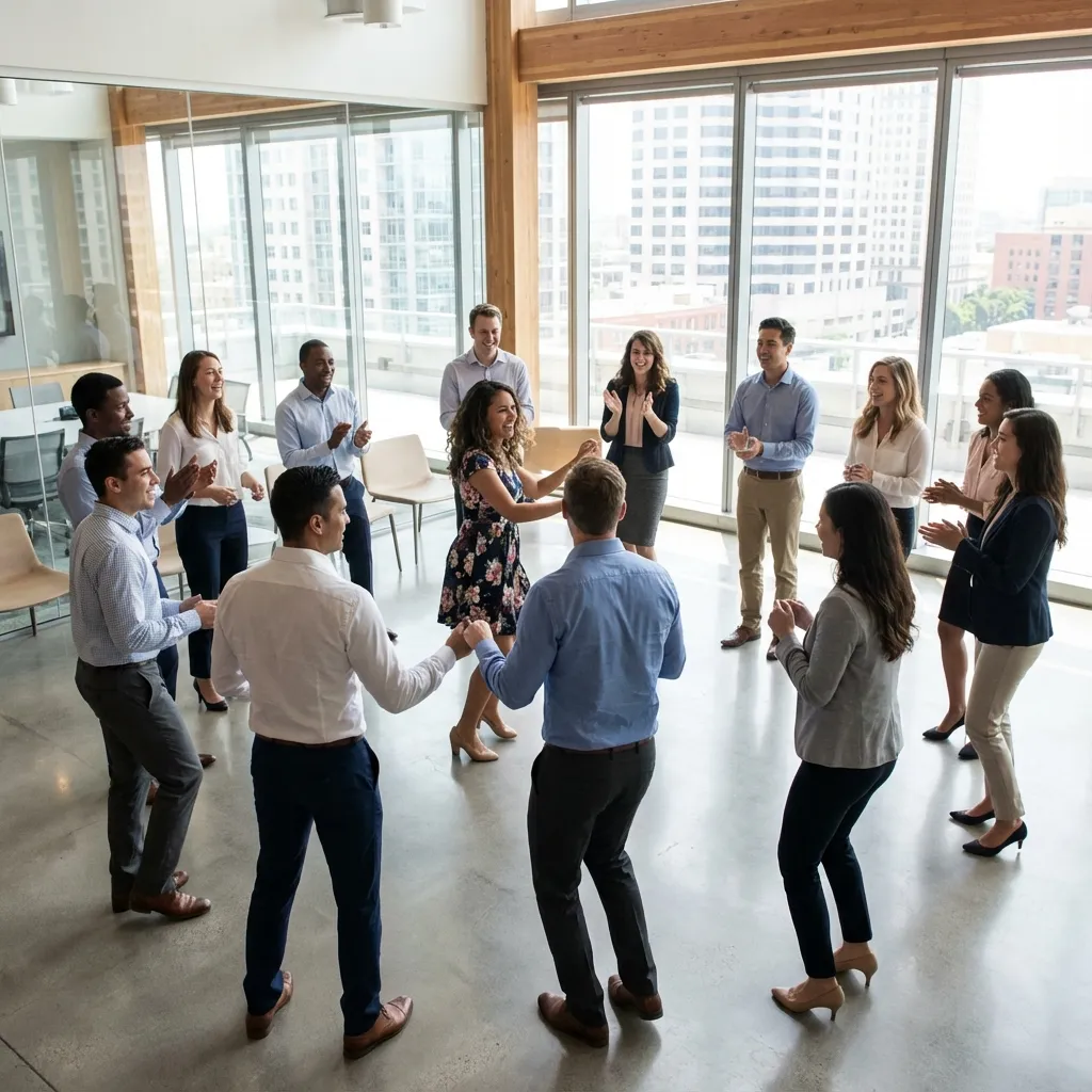 Party de bureau et cours de danse